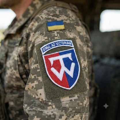 58 окрема мотопіхотна бригада SIMUL AD VICTORIAM. Шеврон роздільний