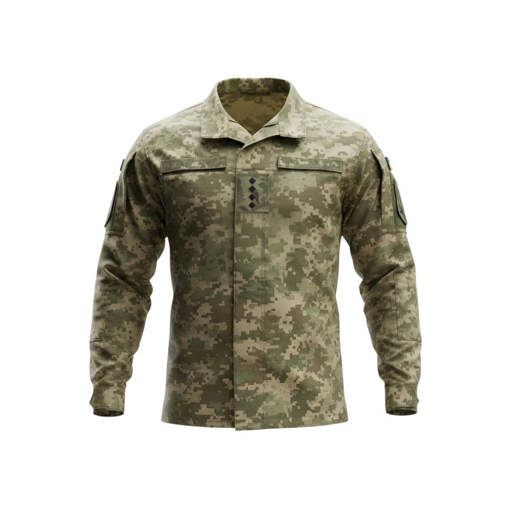 Нагрудний погон MAKSIGOR Капітан у кольорі мультикам з Cordura 1000D на липучці для тактичної форми