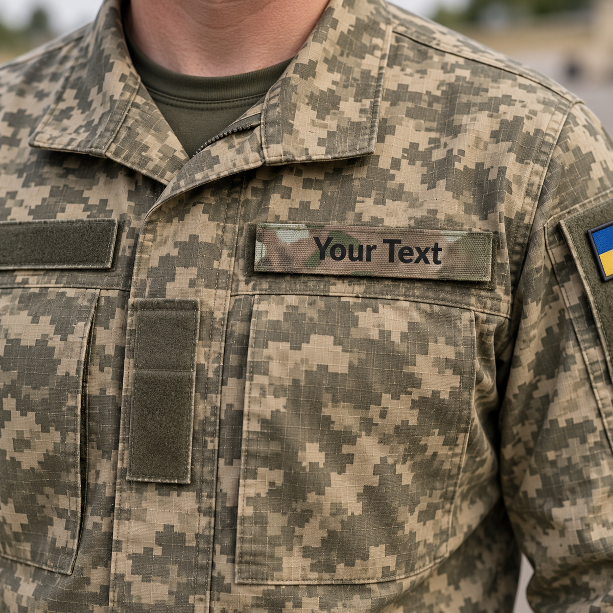 Personalisierter Brust-Patch mit Ihrem Wunschtext